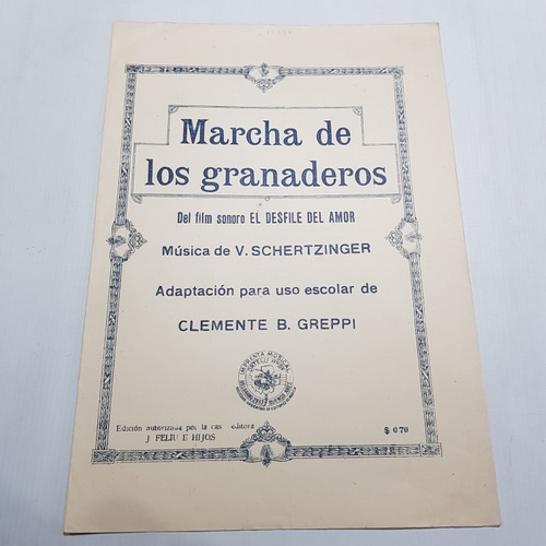 Imagen 7 de 9 de Antiguas Partituras San Martín Lote X 8 Mag 59456