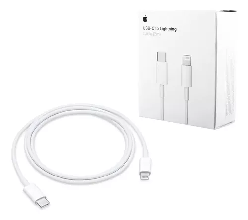 CABLE USB-C LIGHTNING DATOS Y CARGA RAPIDA COMPATIBLE 2 METROS