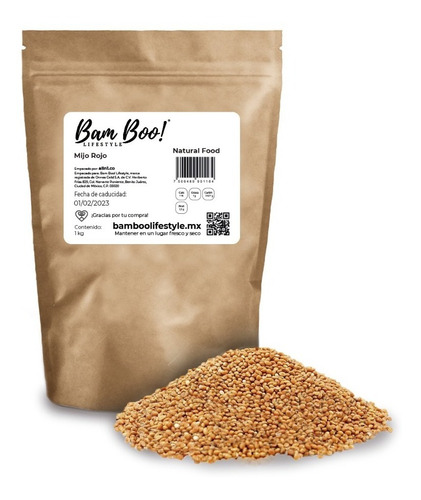 Imagen 1 de 5 de Mijo Rojo 1 Kg. Bam Boo! Lifestyle