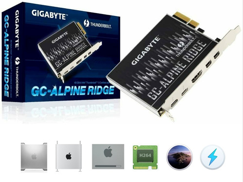 Mac Pro 2010 Gigabyte 40gb/s Gc-titan Card Thunderbolt 3