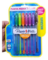 Comprar Paper Mate Boligrafo Km Inkjoy 100st X8 Surtidos La3853 Tinta Exterior