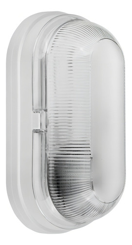 Kit 10 Luminária OPL Arandela Tartaruga Externa Sem Grade E27 Cor Branco