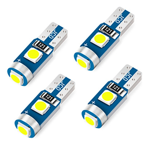 Muelitas Led T5, Luz Blanca X4, Para Tablero Cluster