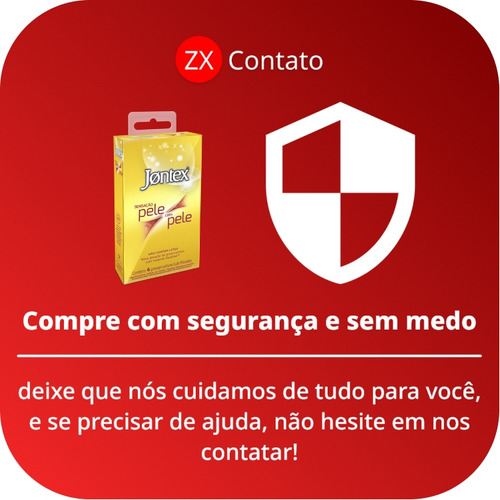Preservativos Sensação Pele Com Pele Lubrificado Jontex 4 Un