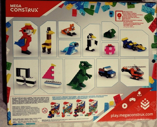 Megaconstrux Caja De Bloques De Colores 600 Piezas. (Usado)