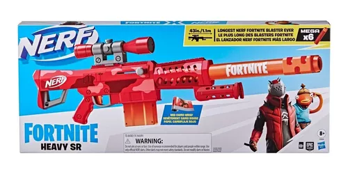 Lançador de Dardos Nerf Fortnite Heavy SR Hasbro + 6 Dardos - Dalia Varejo