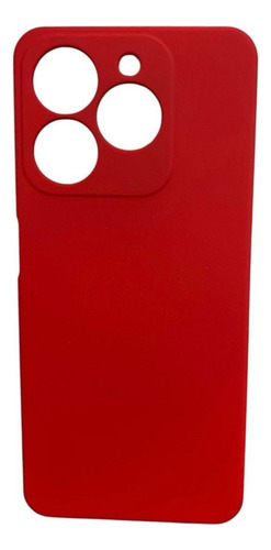 Funda Para Realme C63 Diseño Silicón Colors Roja Silicon