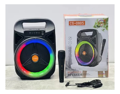 Parlante 8 Pulgadas Cs 0805 Con Micrófono Y Panel Led