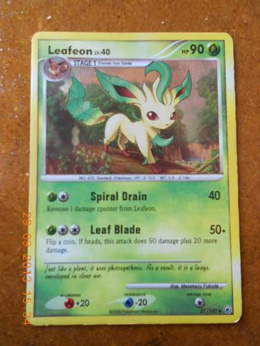 Leafeon Estrella Pokemon Foil Magestic Dawn