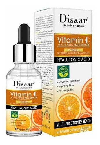 Pack 3 Serum Facial Vitamina C Y Acido Hialuronico Disaar