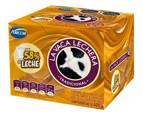 Caramelos La Vaca Lechera Arcor Disp De 48 Un(1unidad)-super