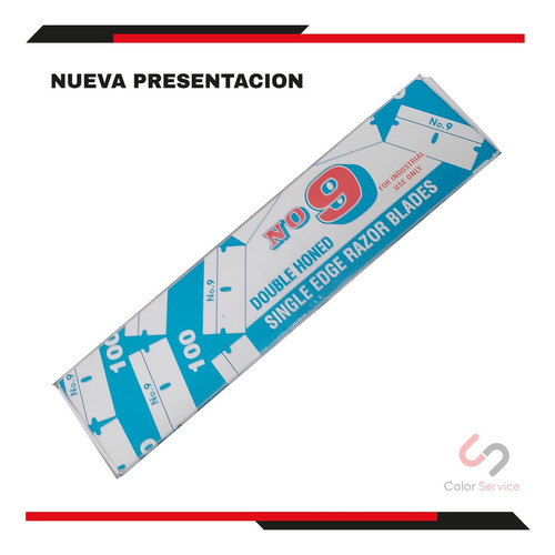 Pack De Navaja; Single Edge Razor Blade #9 100 Pzs