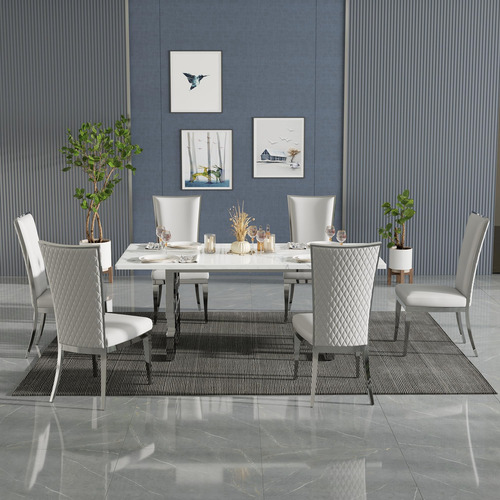 Auz Juego De Mesa De Comedor De 5 Piezas Para 4 Juego De