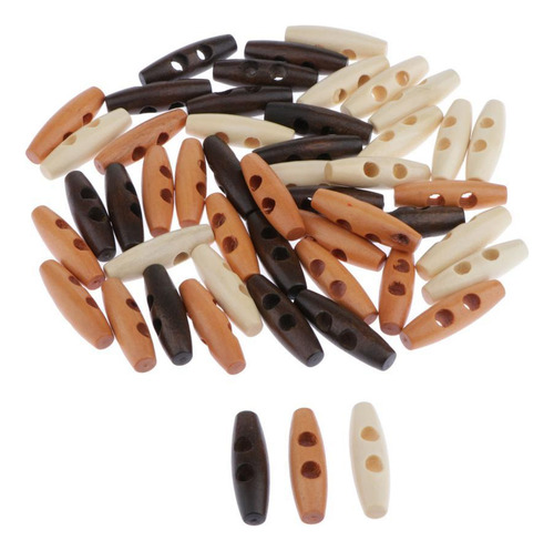 50 Piezas Botones De Hebilla De Palanca De Toggle Buttons