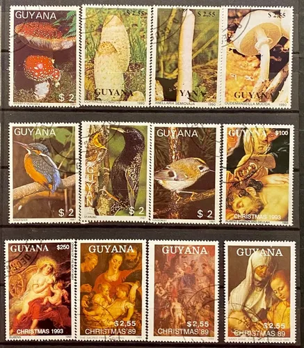 comprar Guyana - Lote De 12 Sellos - Diferentes Temas  P227