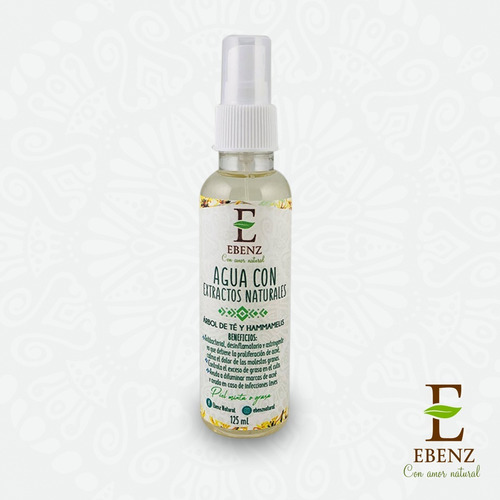 Agua Con Extractos Naturales Árbol De Té Hamamelis 125 Ml