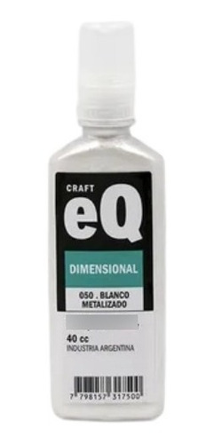 Pintura Dimensional Eq Arte Metalizada 40cc X1 Unidad