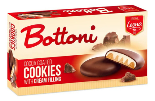 Biscoito Bolacha Bottoni Classico Ao Leite 110g Leona