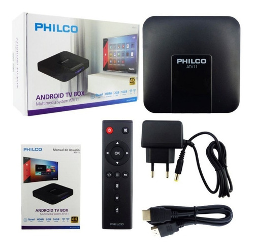 Tv Box Philco Digital Modelo Atv11 Android Con 2+16 Gigas.