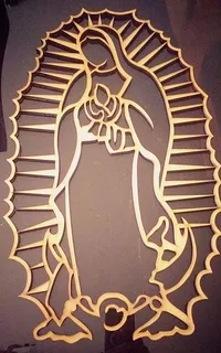 Virgen De Guadalupe (color Pan De Oro)