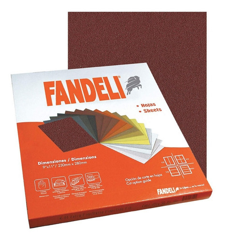 Imagen 1 de 1 de Kit Lija De Lona Profesional Hoja 9x11 Fandeli Kit (5pz)