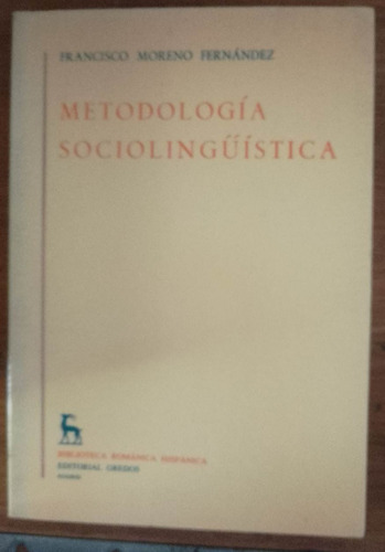 Metodologia Sociolinguistica Francisco Moreno Fernandez