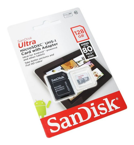Memoria 128gb Ultra Microsd Uhs-i Sdsquns-128g-gn6ta