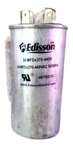 Capacitor Marcha 30 Mfd 450v Marca Edisson