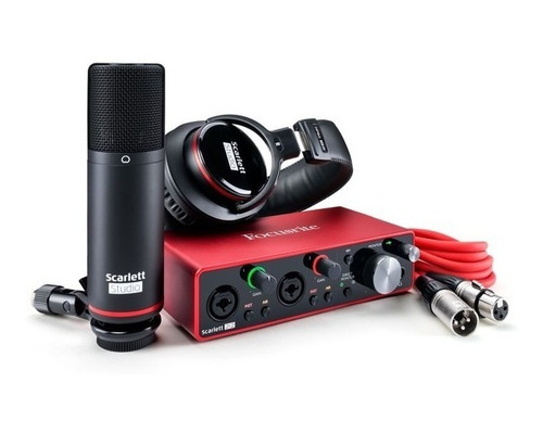 Interface De Audio Kit Studio Focusrite Scarlett 2i2 4g