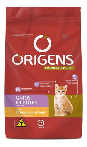 Ração Origens Para Gatos Filhotes Sabor Frango 3kg