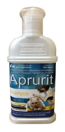Aprurit Shampoo Anti Pulgas Y  Alergia 200 Ml Unimedical 
