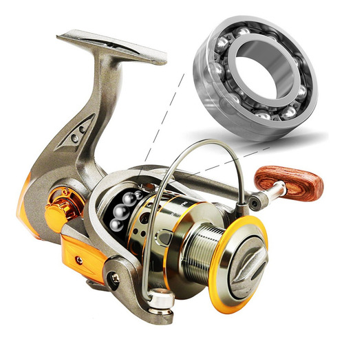 Carretes De Pesca Spinning Derecha 13bb Peso Ligero