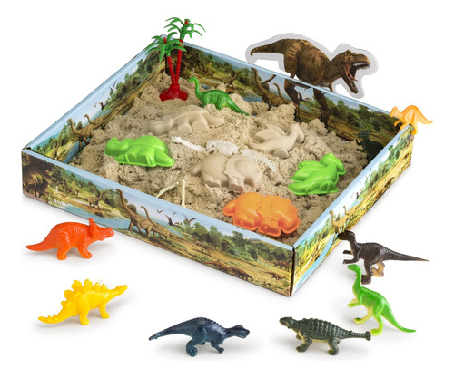 Coolsand Dino Discovery 3d Sandbox Para Niños Con 1 Libra De