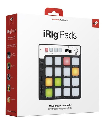 Imagen 2 de 3 de Controlador Midi Ik Irig Pads Sonido Portatil U