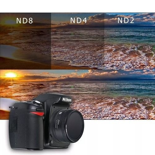Imagem 3 de 4 de Kit De Filtro Nd2 + Nd4 + Nd8 + Case 62mm Nikon Sony Canon