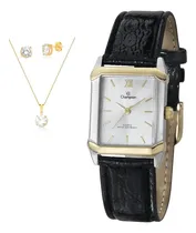 Comprar Relógio Champion Feminino Quadrado Misto Pulseira Couro  