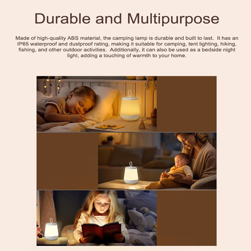 Luz De Tienda De Campaña Portátil Para Acampar, Impermeable,