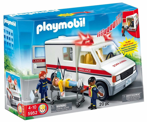 Playmobil Ambulancia Luz/sonido Int 5681 Original Intek