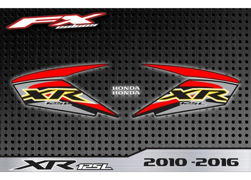 Calcos Honda Xr 125l 2010-2016 Fxcalcos
