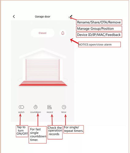 Control De Puerta Cochera Cierra Abre Monitor Wifi Smart