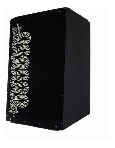 Cajon Acústico Percussionline Serpente Preto Oferta!