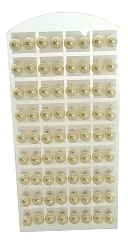 2 Cartelas Brinco De Perolas 72 Pares 12mm Mãe Lembrança 2 Cartelas Brinco De Perolas 72 Pares 12mm Mãe Lembrança