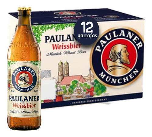 Cerveja Alemã Paulaner Weissbier 500ml (12 Garrafas)