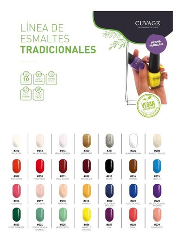 Imagen 3 de 6 de Combo Esmaltes De Uñas Tradicional 10 Art. Top Coat Crema