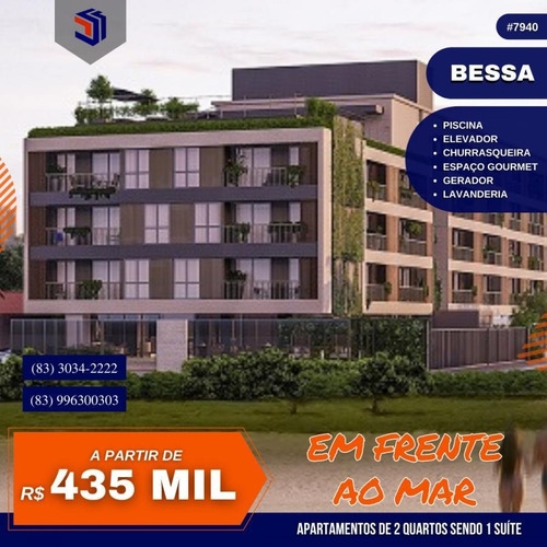 Imagem 1 de 10 de Apartamento Para Venda Em João Pessoa, Bessa, 2 Dormitórios, 1 Suíte, 1 Banheiro, 1 Vaga - 7940_1-1588038