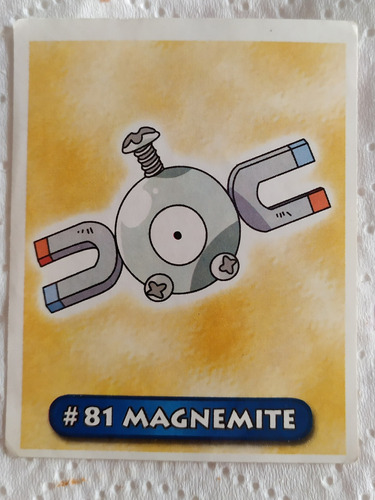 Figurita Pokemon Número 81  Magnemite  Año 1999