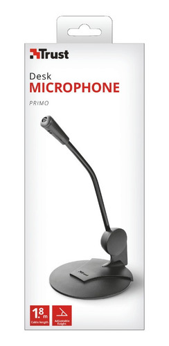 Micrófono Trust Primo 21674 condensador omnidireccional negro