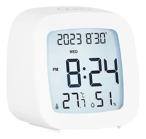 Reloj Despertador Semanal Con Calendario Digital Y Humedad