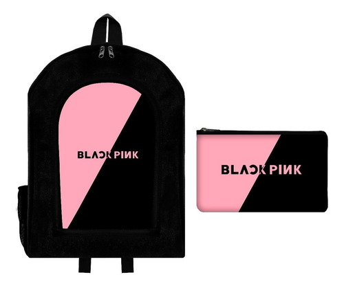 Combo Mochila + Cartuchera Black Pink In Your Area Varios