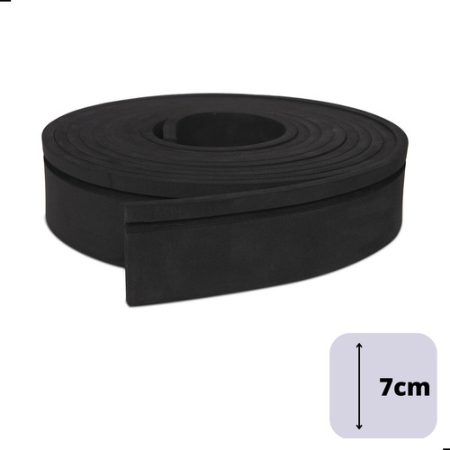 7cm Rodapé Moldura Autocolante 20 Mts - Modelo: 7c1-preto